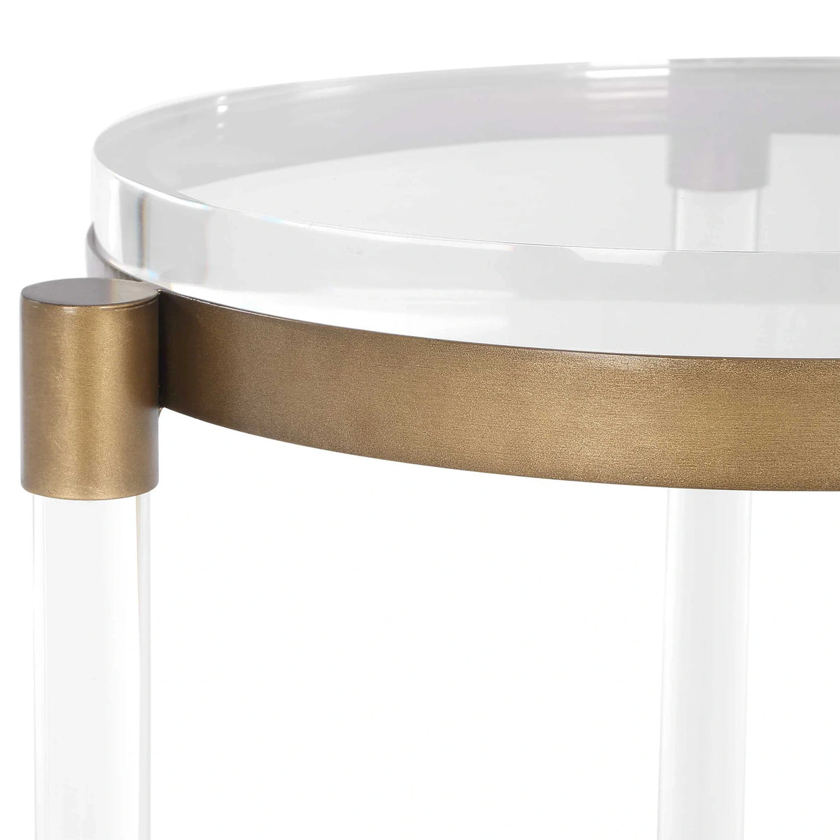 Round Acrylic Accent Table