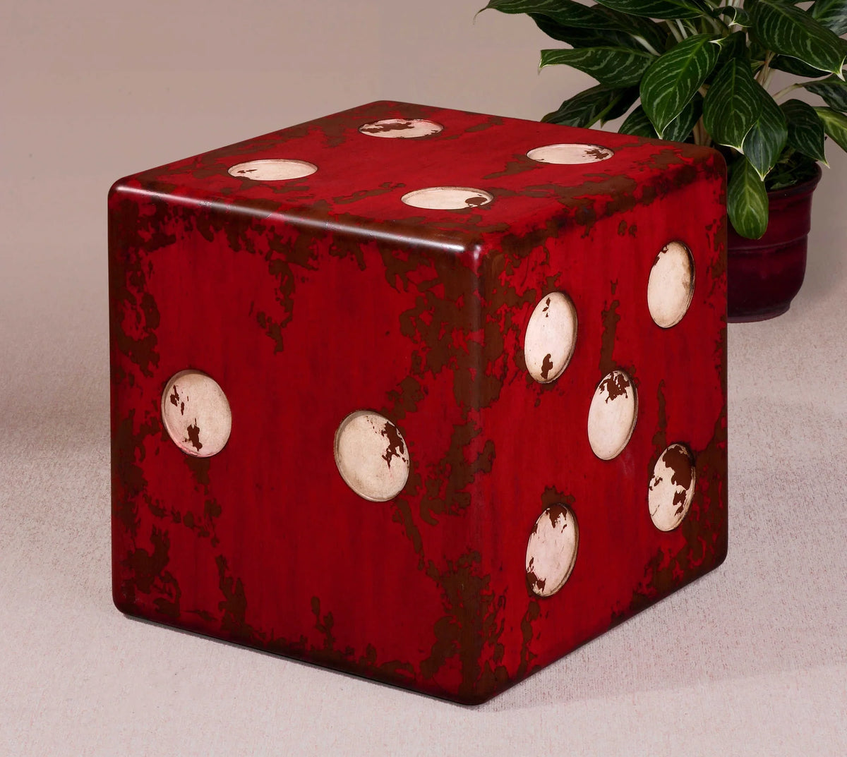 Red Accent Table
