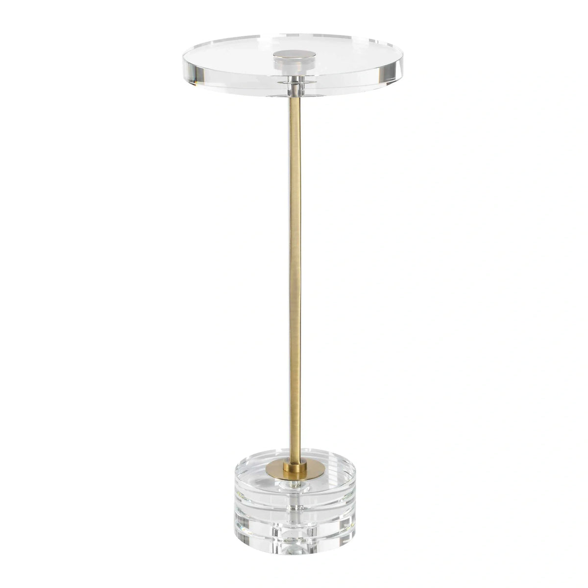 Ribbed Crystal Drink Table