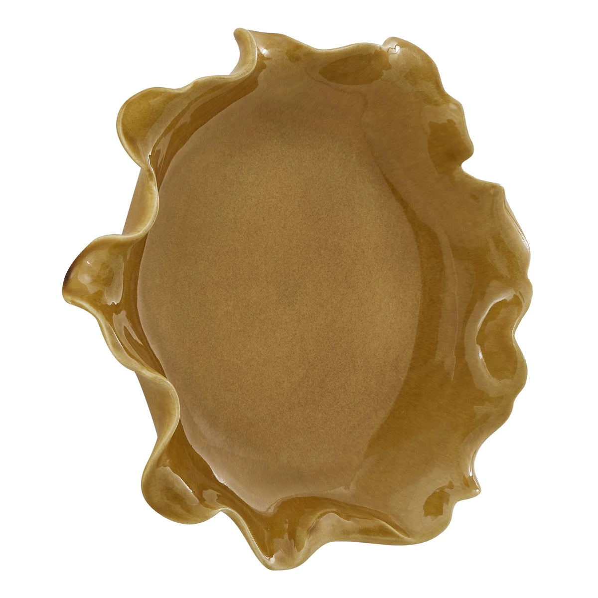 Ruffled Indoor-Outdoor Bowl