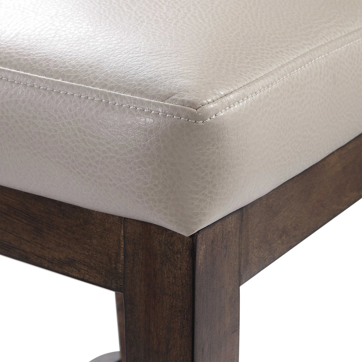 Faux Leather Counter Stool