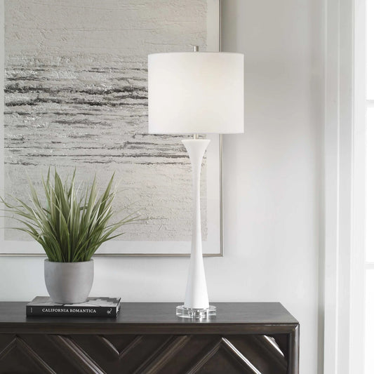 Black Stone Buffet Lamp