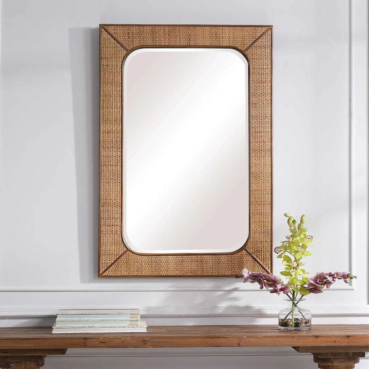 Rattan Mirror
