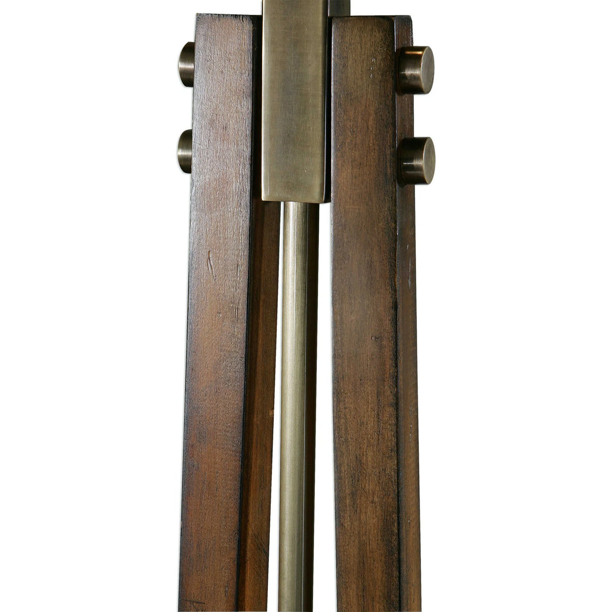 Burnished Wood Floor Lamp