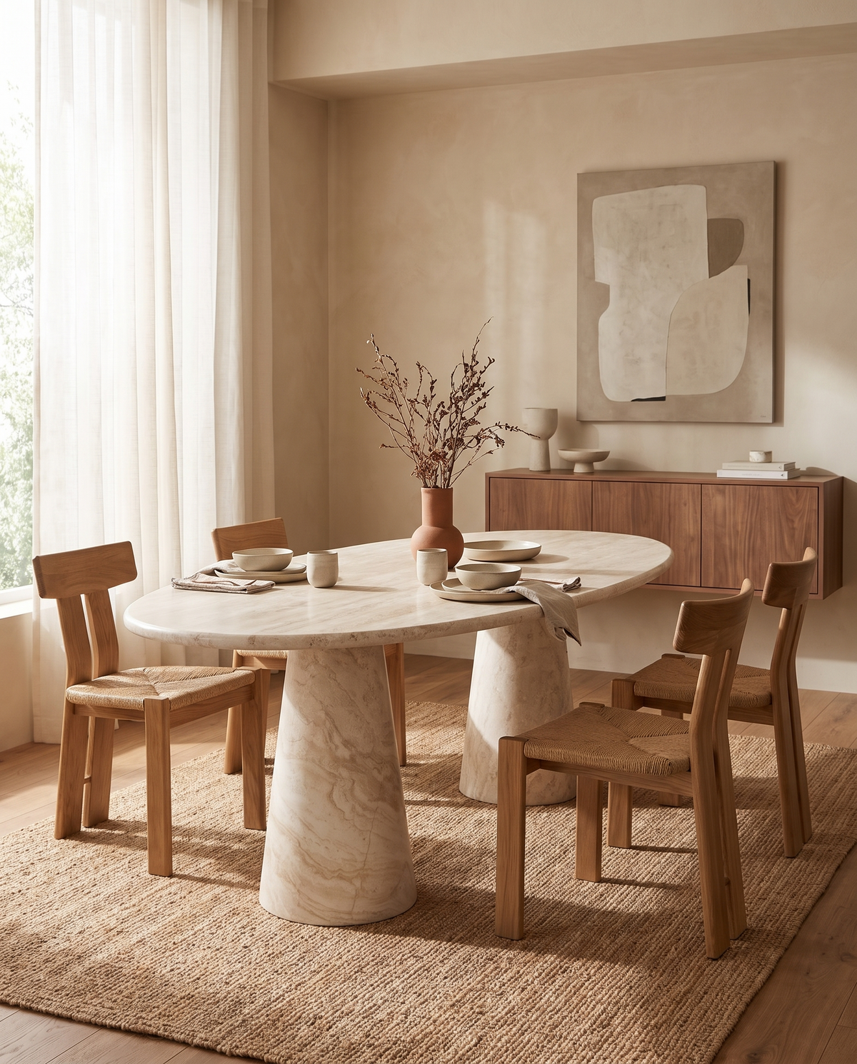 Astora Elegant Oval Dining Table | FINAL SALE