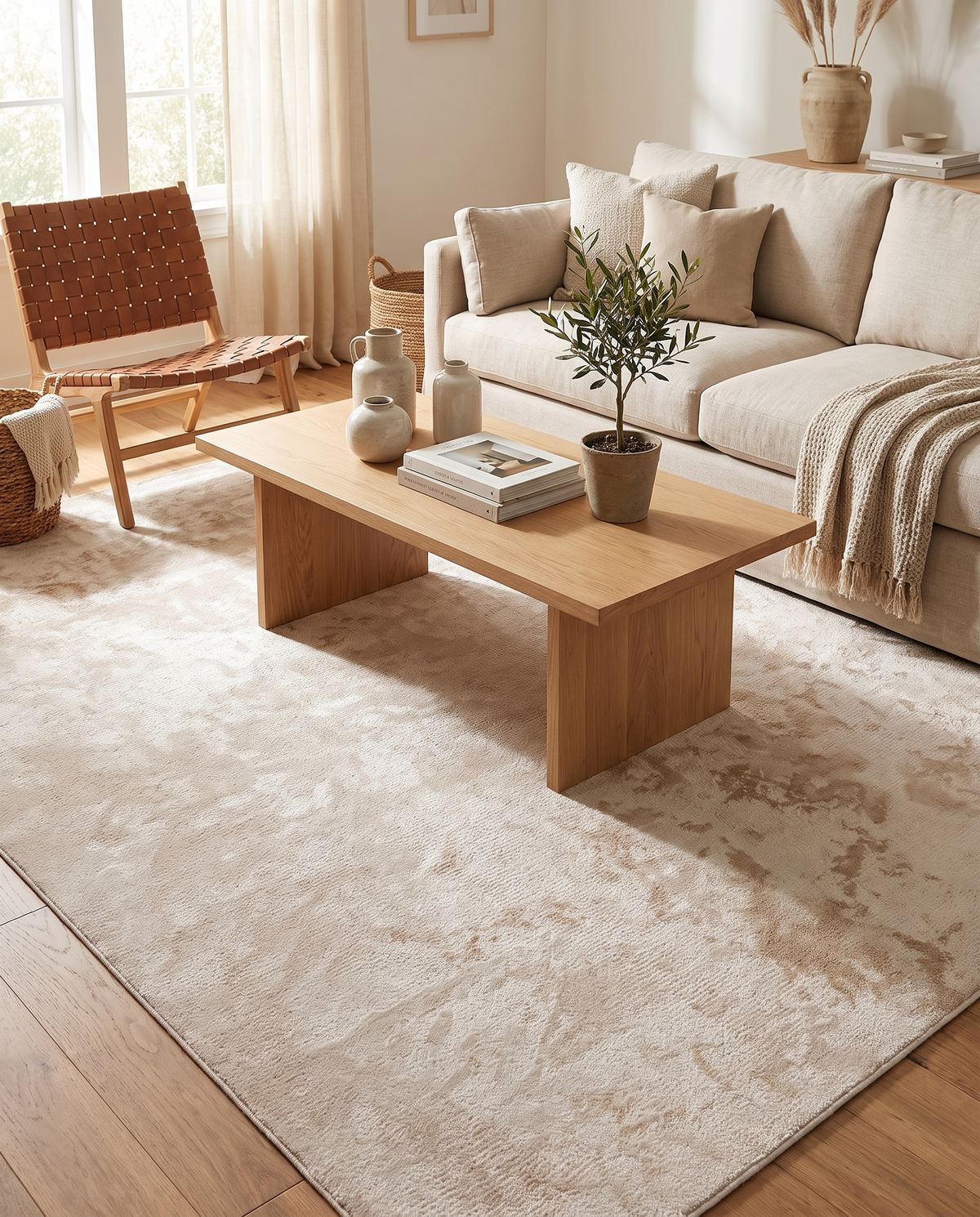 Pearl White Rug