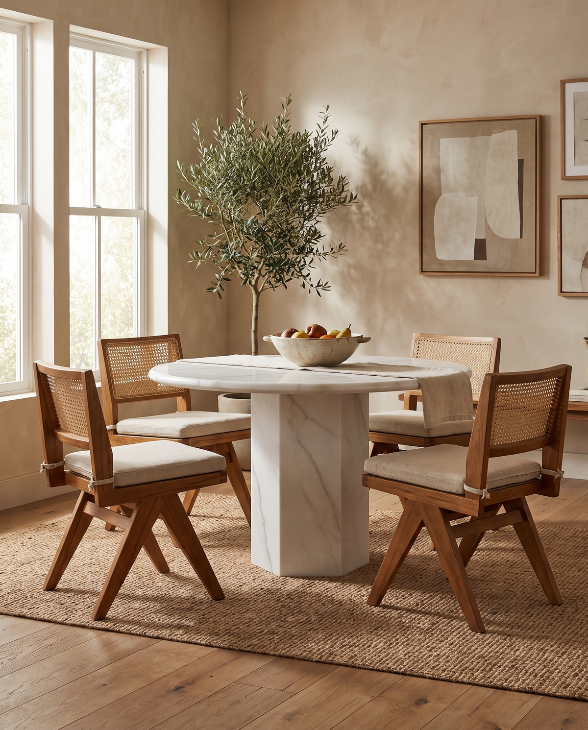 Saga Round Dining Table, 47in | FINAL SALE