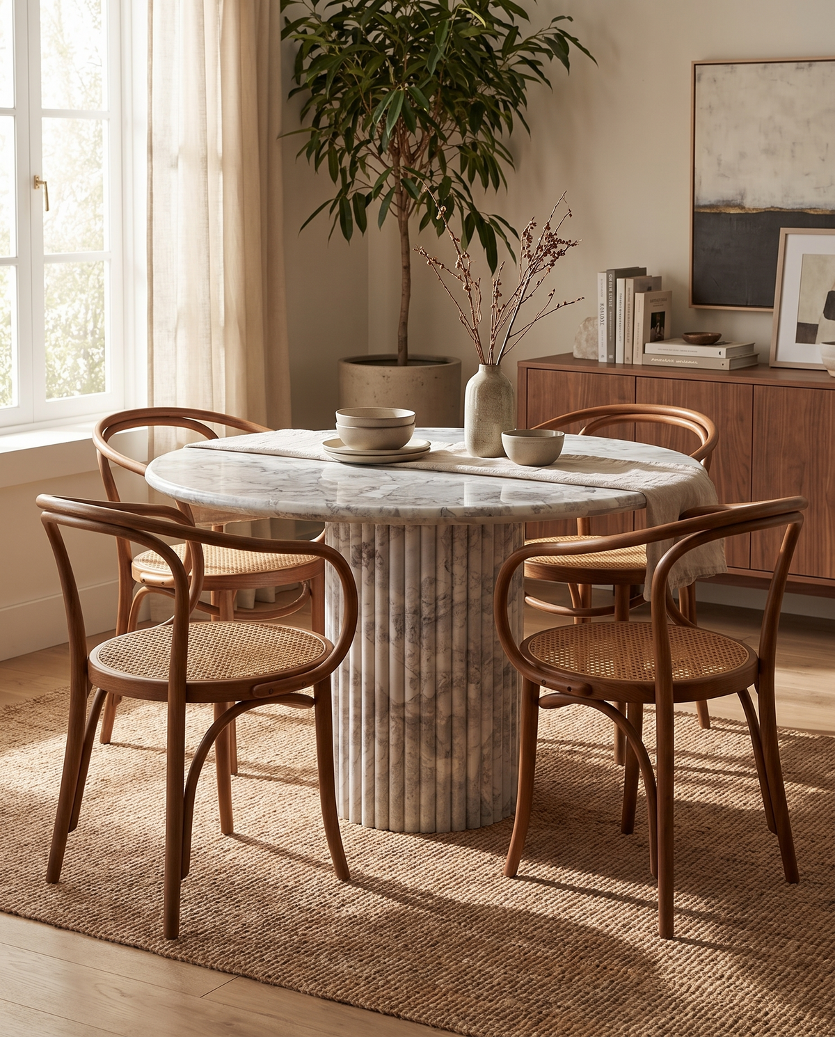 Saturn Round Dining Table, 47in | FINAL SALE