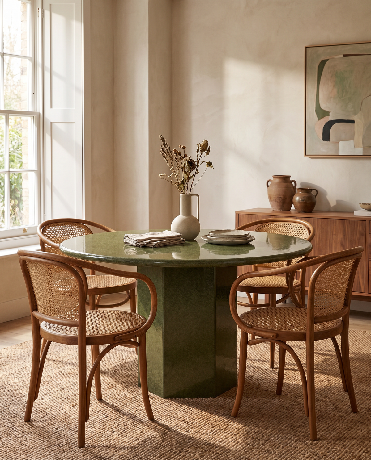Saga Round Dining Table, 47in