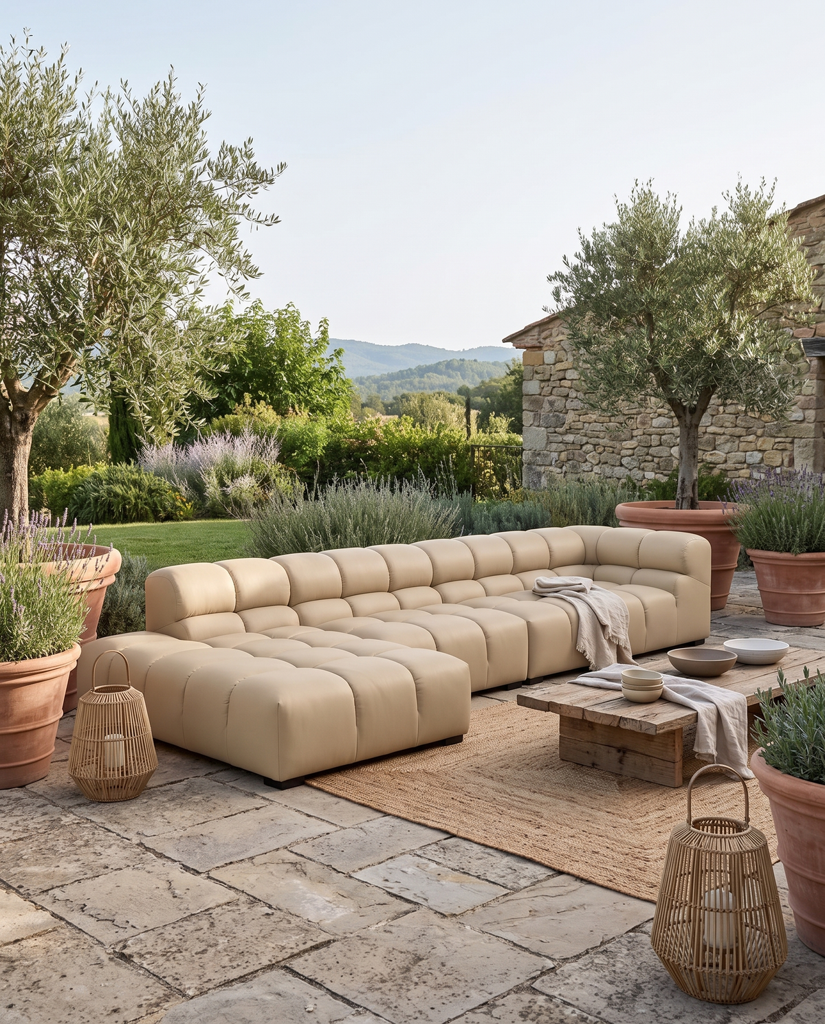 Tufty Outdoor Sectional with Spacious Left Chaise – Final Sale