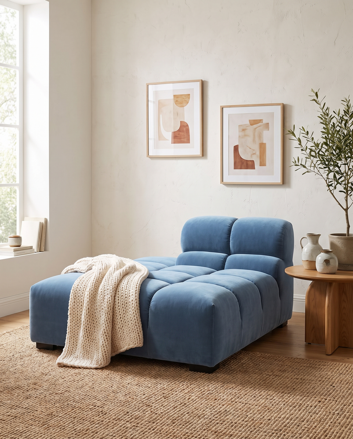 Tufty Module, Left Chaise