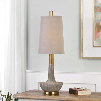 Stone Ivory Buffet Lamp