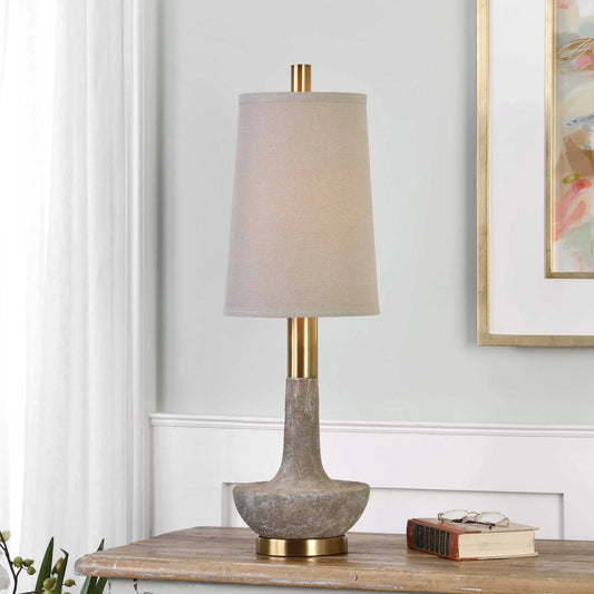 Stone Ivory Buffet Lamp