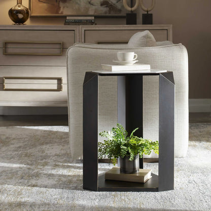 Geometric Accent Table