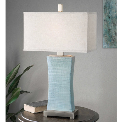 Blue Gray Table Lamp
