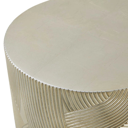 Gold Drum Accent Table