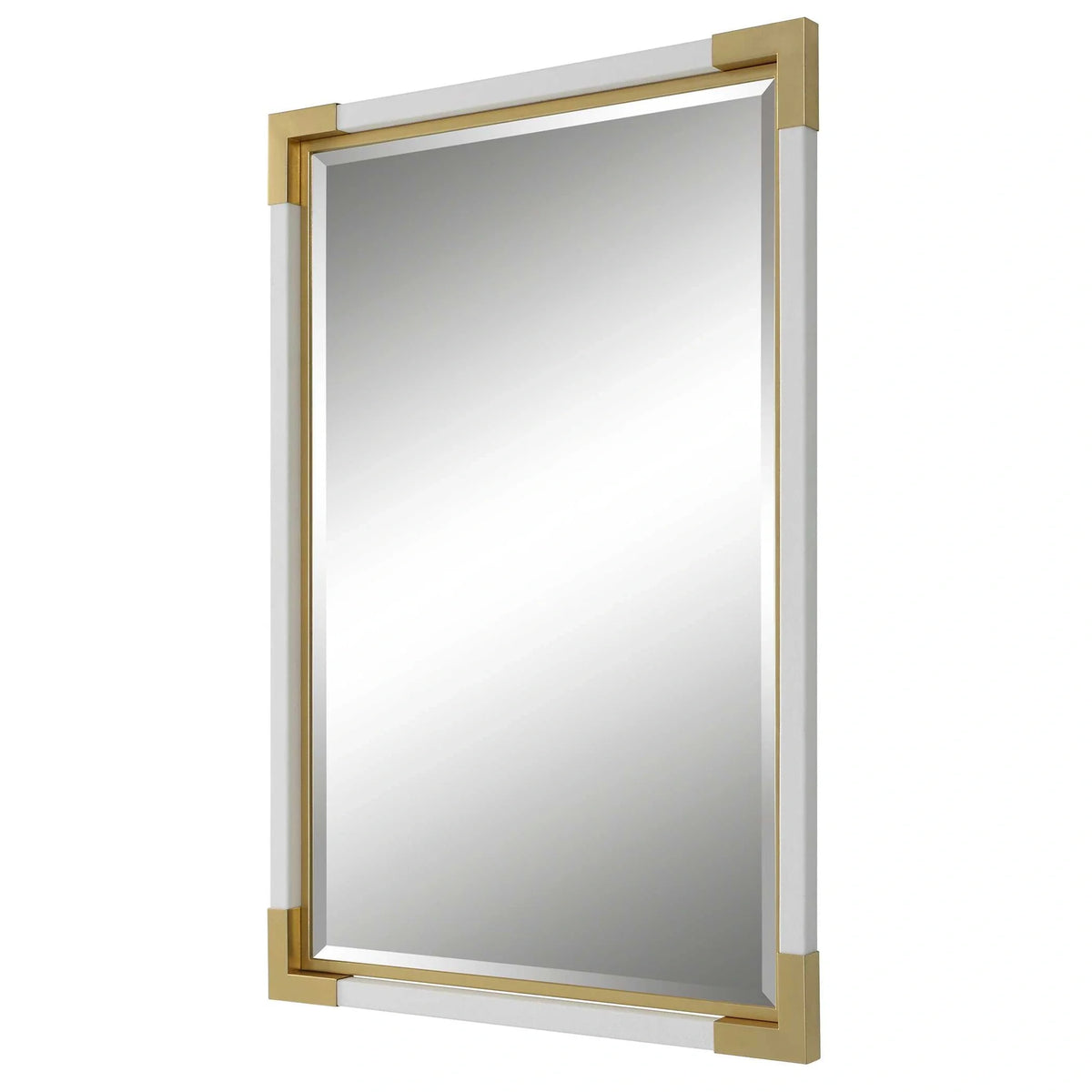 White & Gold Mirror