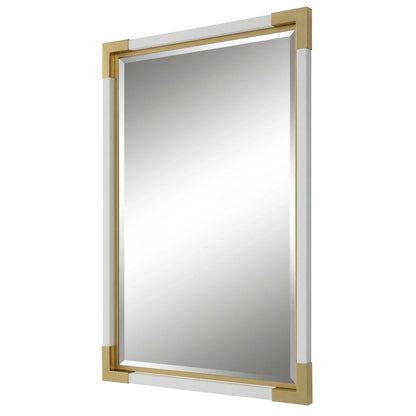 White & Gold Mirror