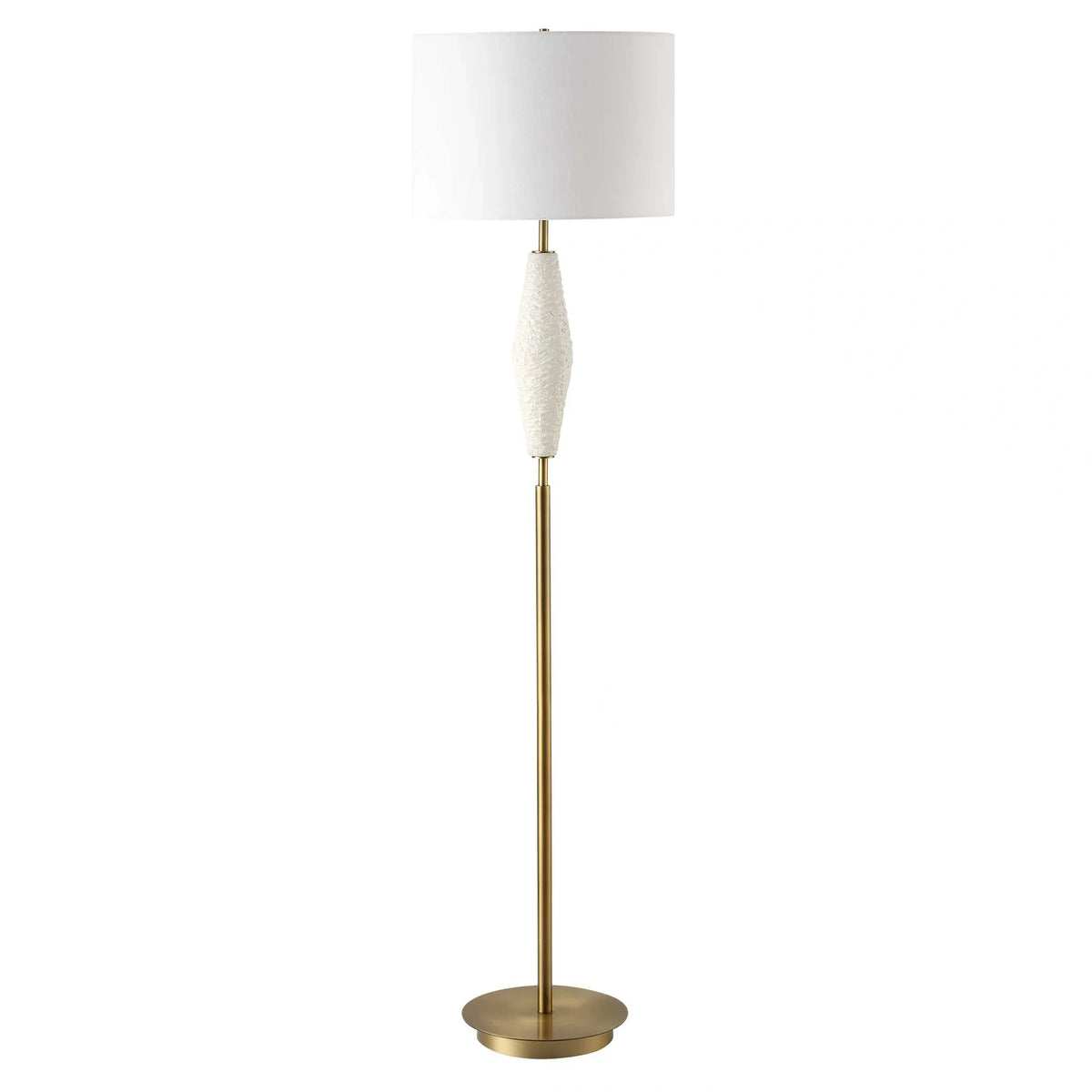 Textured White Ceramic Floor Lamp