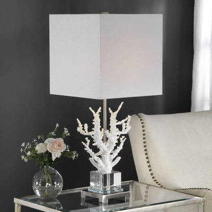 White Coral Table Lamp