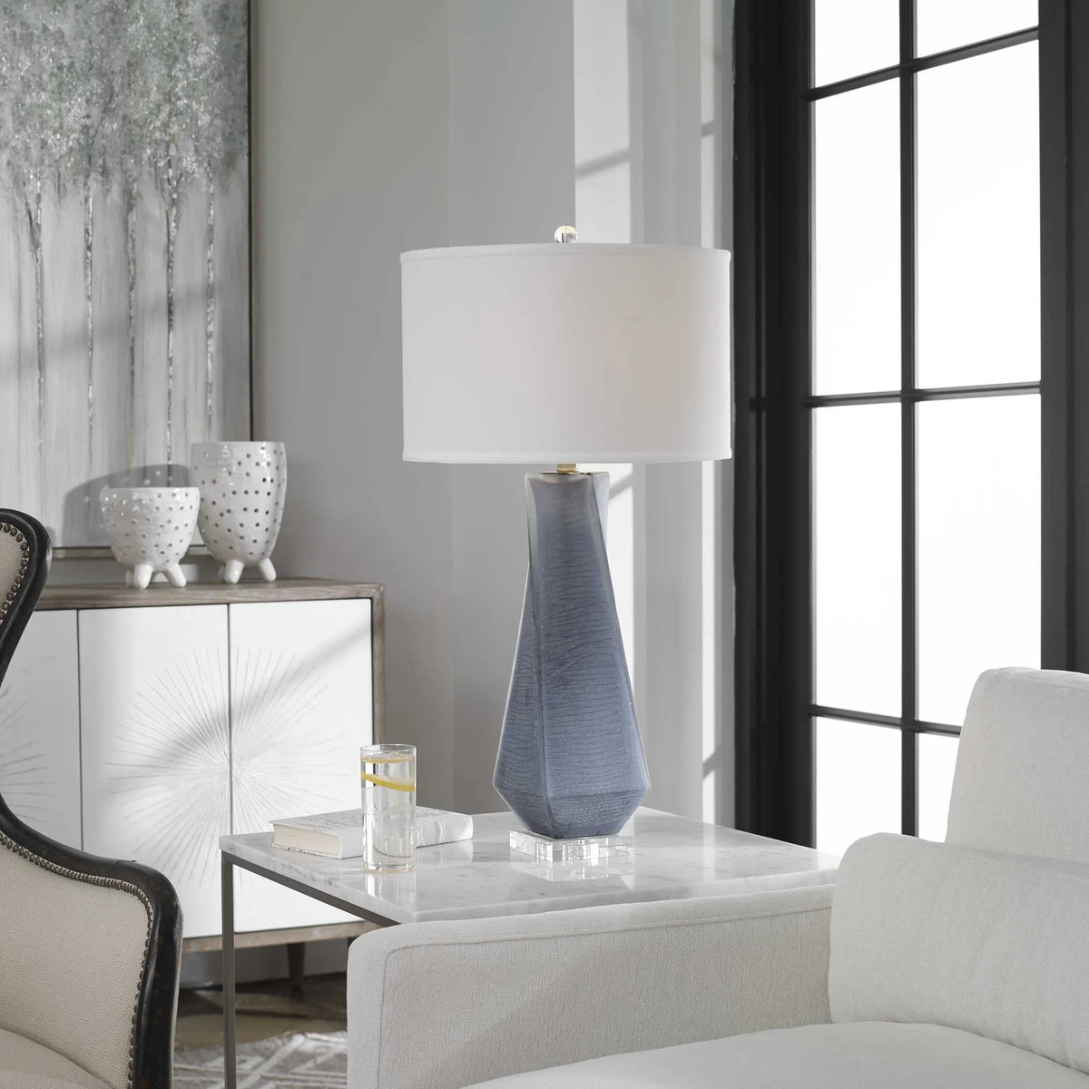 Charcoal Gray Table Lamp