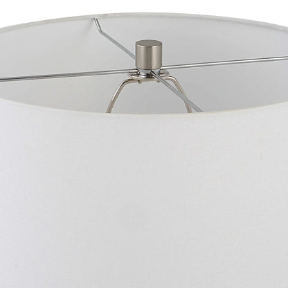 Blush Pink Glass Table Lamp