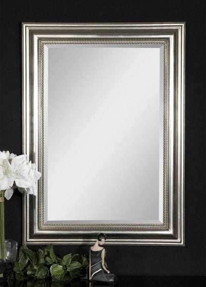Silver Beaded Mirror