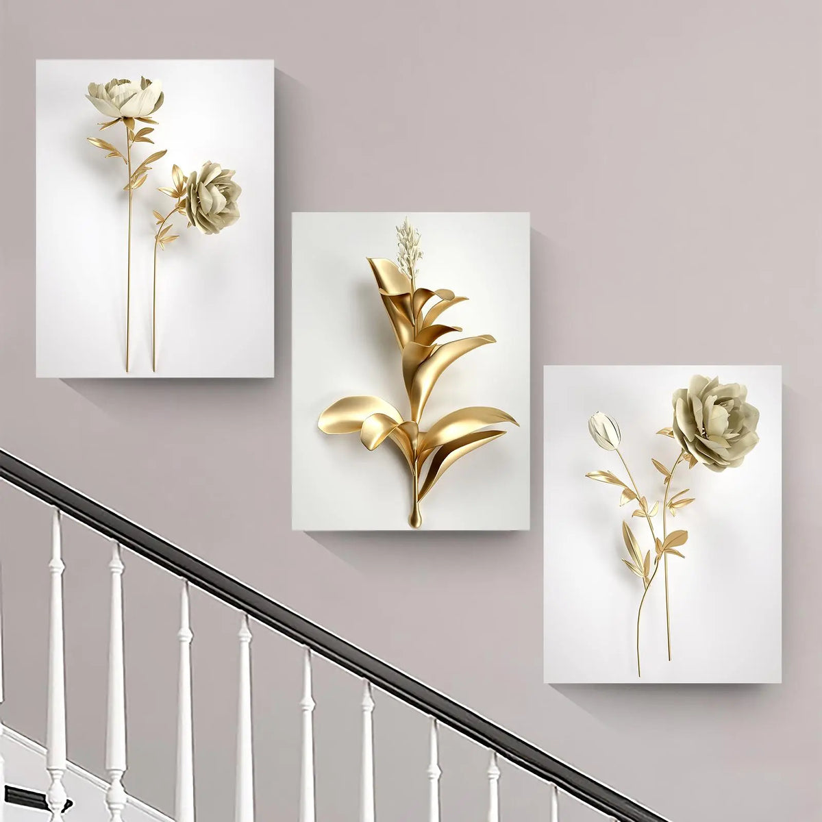 3-Piece Wooden Frame Canvas Art Set