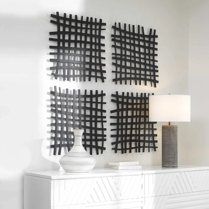 Iron Grid Wall Panel