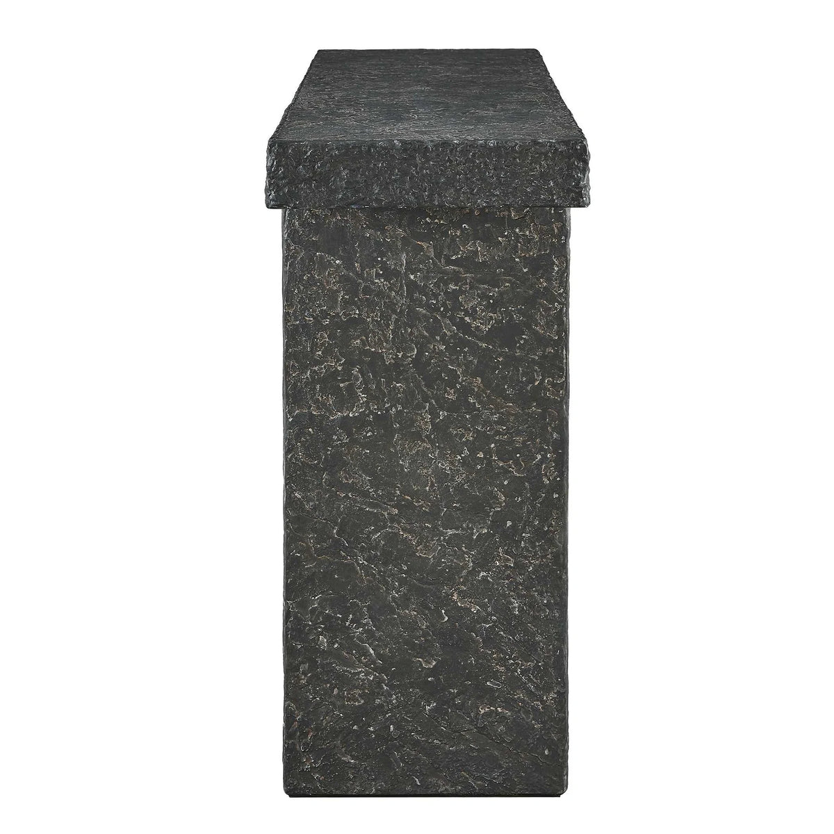 Indoor-Outdoor Limestone Console Table