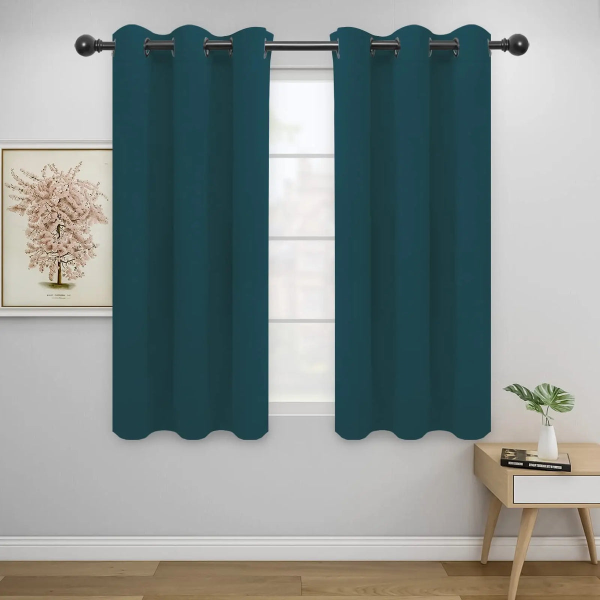 Modern Blackout Curtains | Thermal Insulated, Noise Reducing, Grommet Top | Wide Size Range, Set of 2