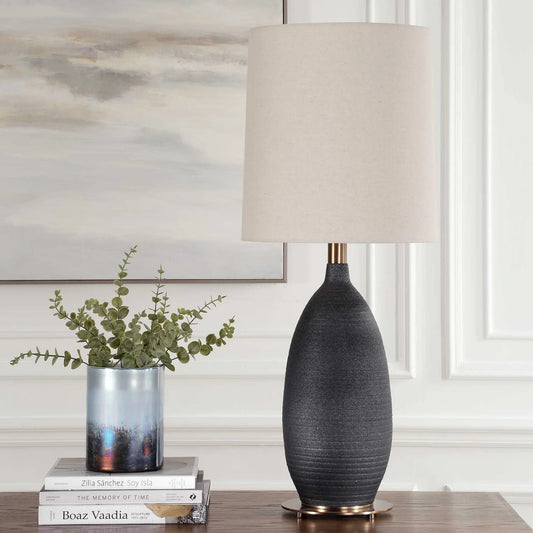 Matt Black Table Lamp