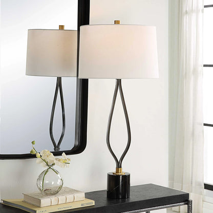 Wishbone Iron Table Lamp