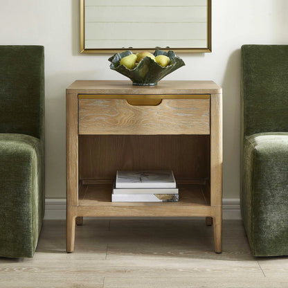 Natural Wood Side Table