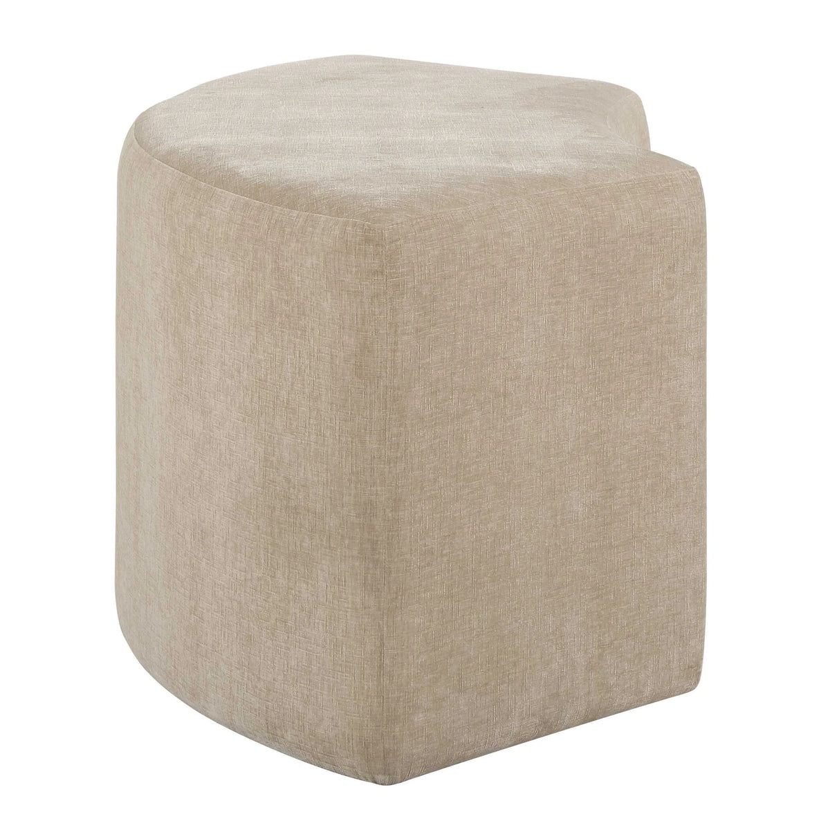 Rounded Plush Dining Bench