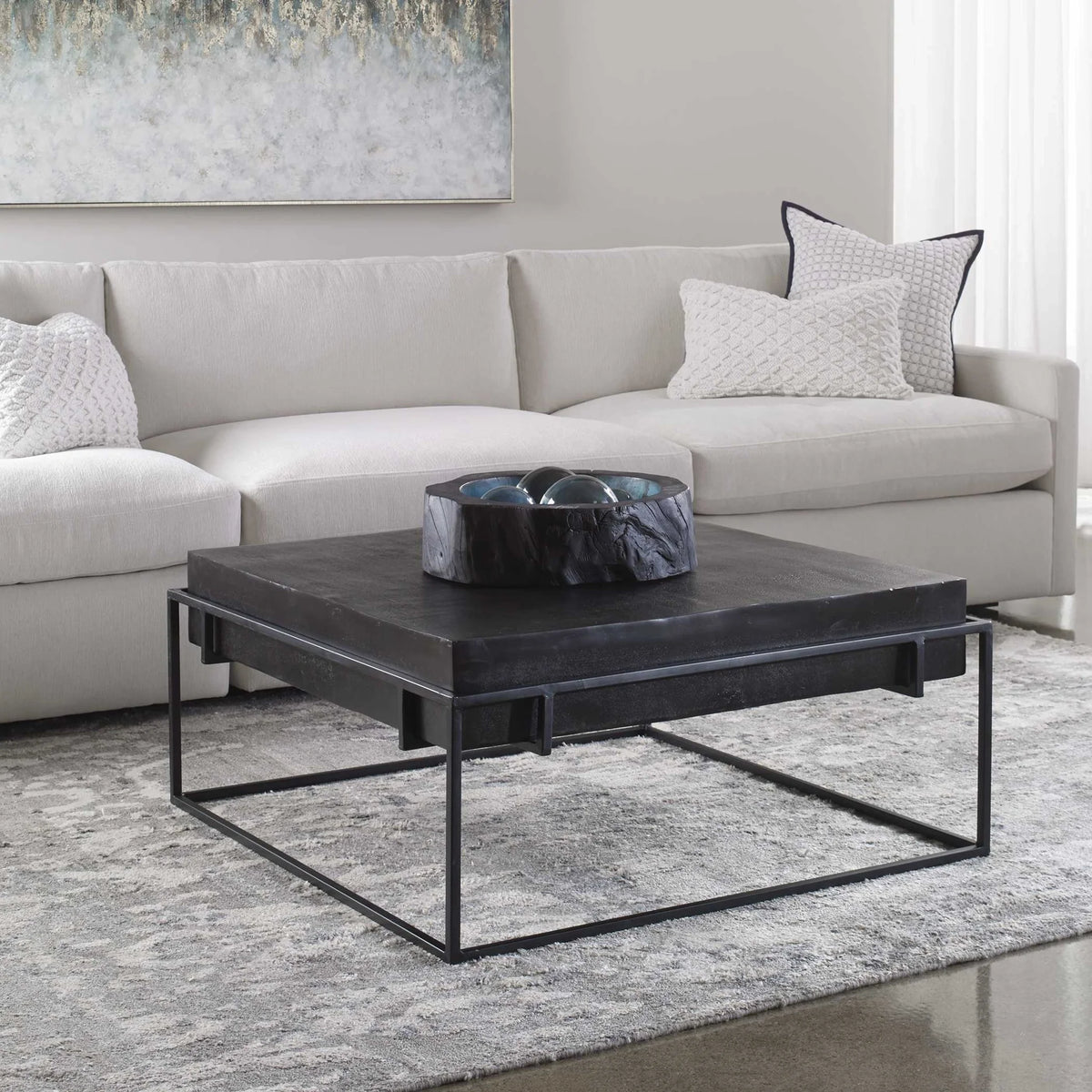 Modern Black Coffee Table