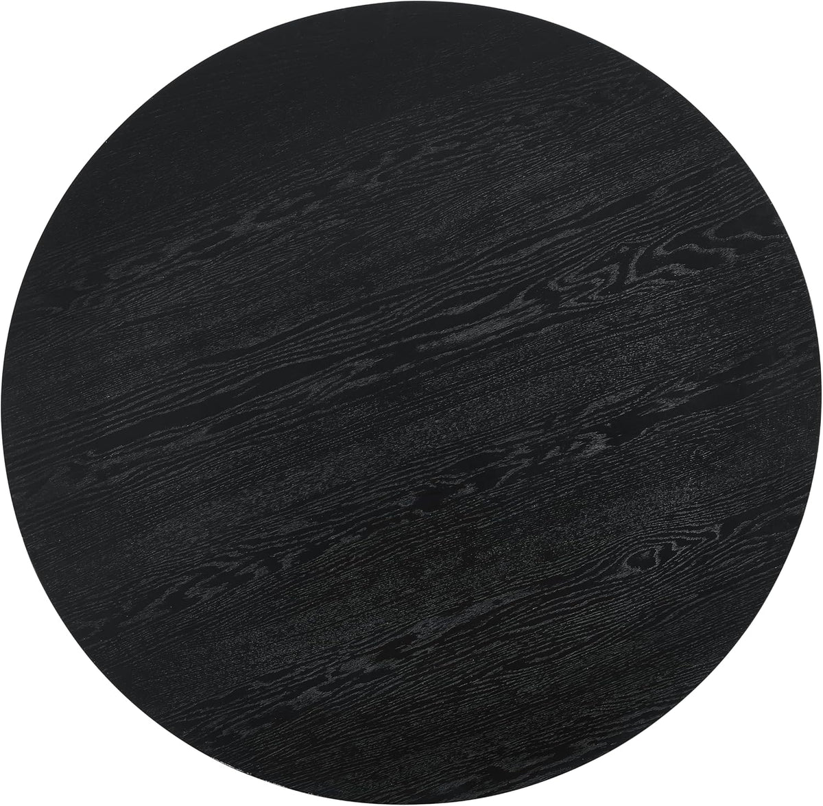 Henriet 48" Black Round Pedestal Dining Table