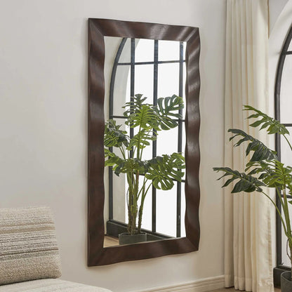 Wavy Wood Mirror