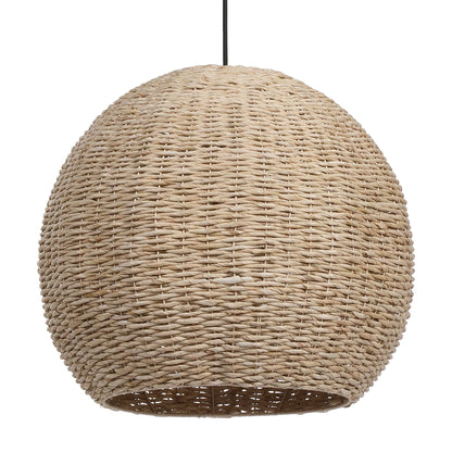 Woven Seagrass Dome Pendant