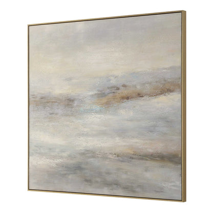 Neutral Tone Hand-Painted Canvas Art