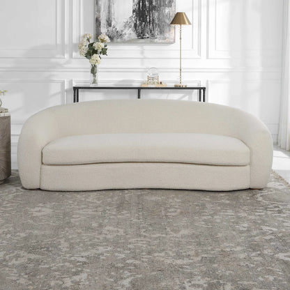 Art Deco White Sofa