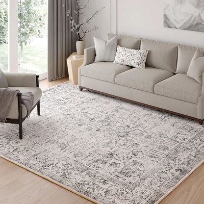 Purecozy Pet Friendly 9x12 Vintage Area Rug