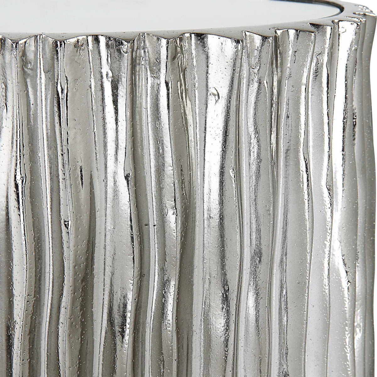Modern Nickel Drink Table