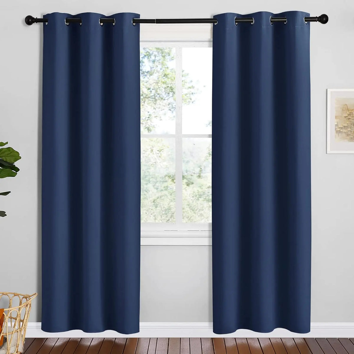 Room-Darkening Grommet Curtains | Thermal Insulated, Noise Reducing, Machine Washable | Wide Colour Range, Sizes 34" to 108"
