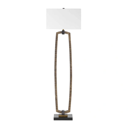 Antiqued Gold Bohemian Floor Lamp