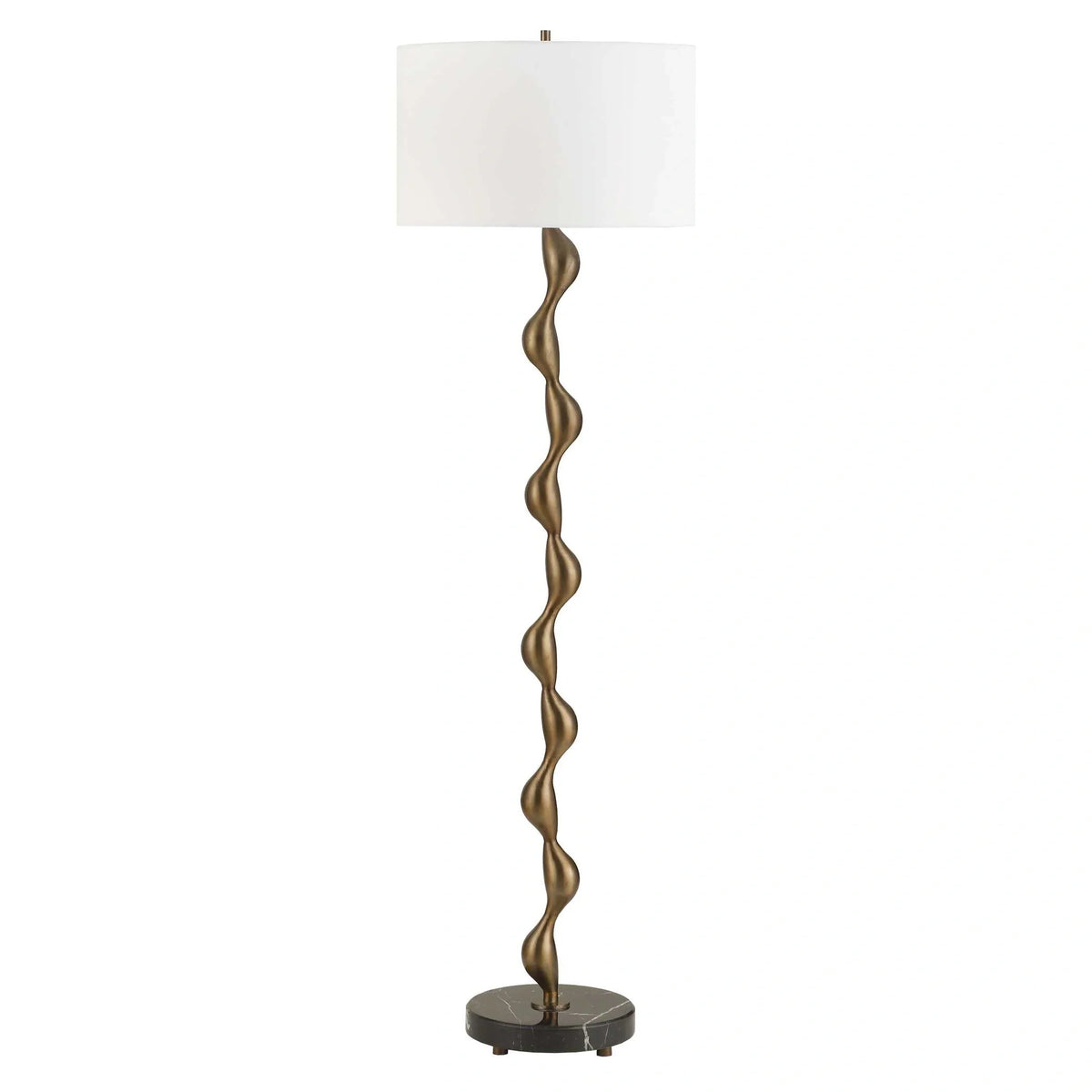 Sculptural Bronze Floor Lamp