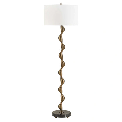 Sculptural Bronze Floor Lamp