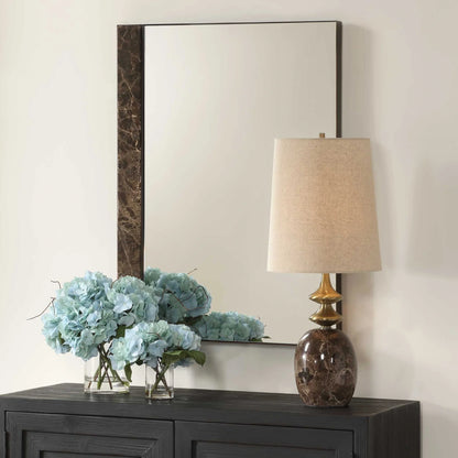 Marble & Bronze Mirror