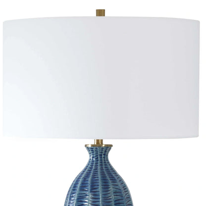 Coastal Blue Ceramic Table Lamp