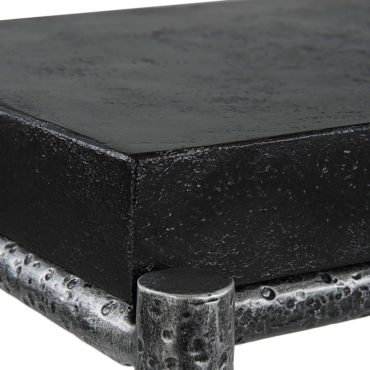 Black Concrete Console Table